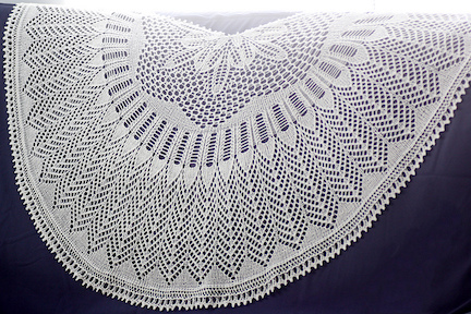 Winter's Moon shawl by Romi Hill