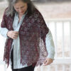 crimson blossom shawl by Romi Hill
