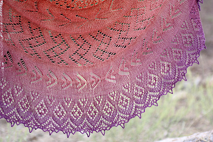 Radians shawl by Romi Hill