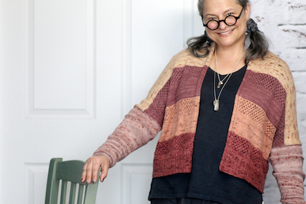 Colorica Cardigan pattern by Romi Hill