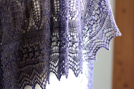 Floriade shawl pattern by Romi Hill