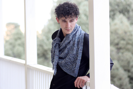 Sobriquet shawl knitting pattern by Romi Hill
