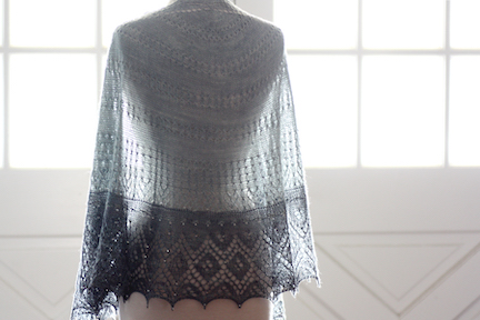 Mountain Frost shawl pattern by Romi Hill