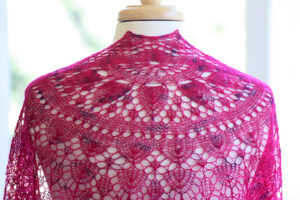 Blooming Desert shawl pattern by Romi Hill