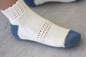 Grab Your Mary Janes sock knitting pattern by Romi Hill