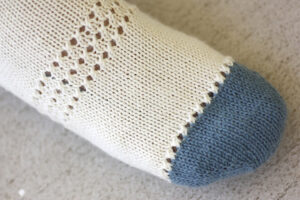 Grab Your Mary Janes sock knitting pattern by Romi Hill