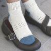 Grab Your Mary Janes sock knitting pattern by Romi Hill