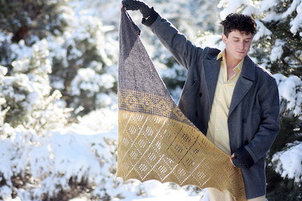 Uplift Shawl knitting pattern by Romi Hill