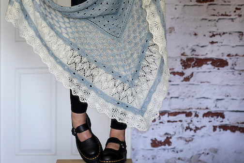 Funston Shawl knitting pattern by Romi Hill