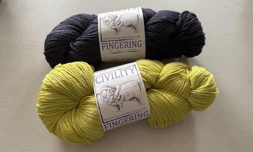 Civility Fingering for Off Kilter shawl pattern by Romi Hill