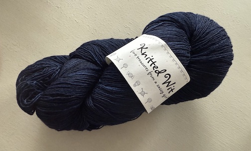 Knitted Wit yarn for StarDance shawl pattern by Romi Hill