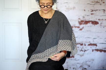 Of Smoke & Stone shawl knitting pattern by Romi Hill